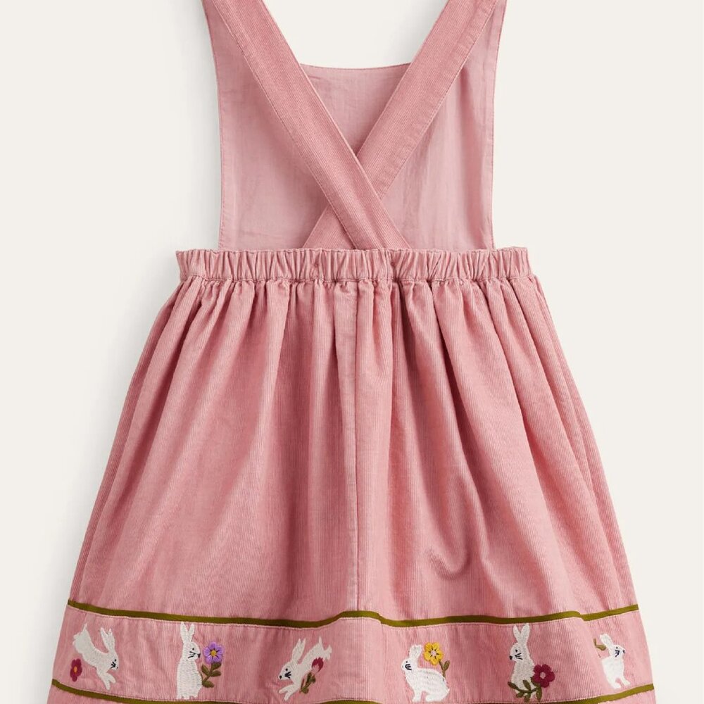 NWT Mini Boden Cord Applique Pinafore - Picture 2 of 8